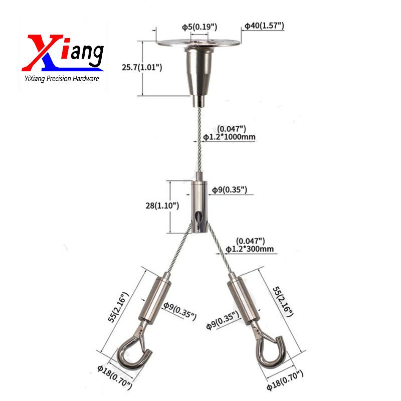Yixiang Looping Cable Gripper Hanging Wire Rope Systems for fixed Hanging System Components