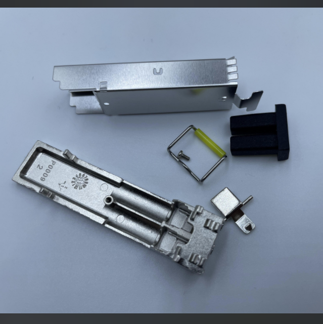 Customized LC SFP Housing ,SFP Dual-fiber Optical Module Housing Zinc Alloy Die-cast Precision SFP Housing Accessories