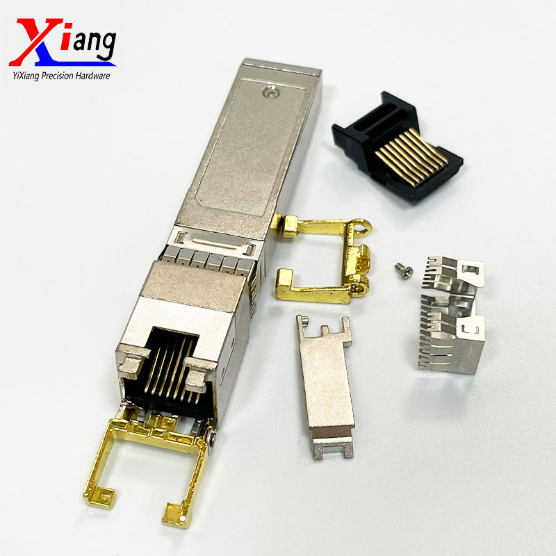 YiXiang Factory Supply Gigabit 10g Zinc Alloy RJ45 SFP T Transceiver Module Housing
