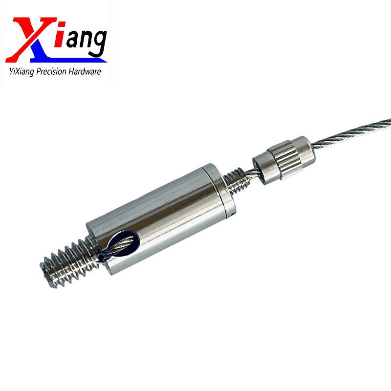 Cable Gripper with Safety Nut, Customized Stainless Steel Support Frame Wire Rope Suspension System