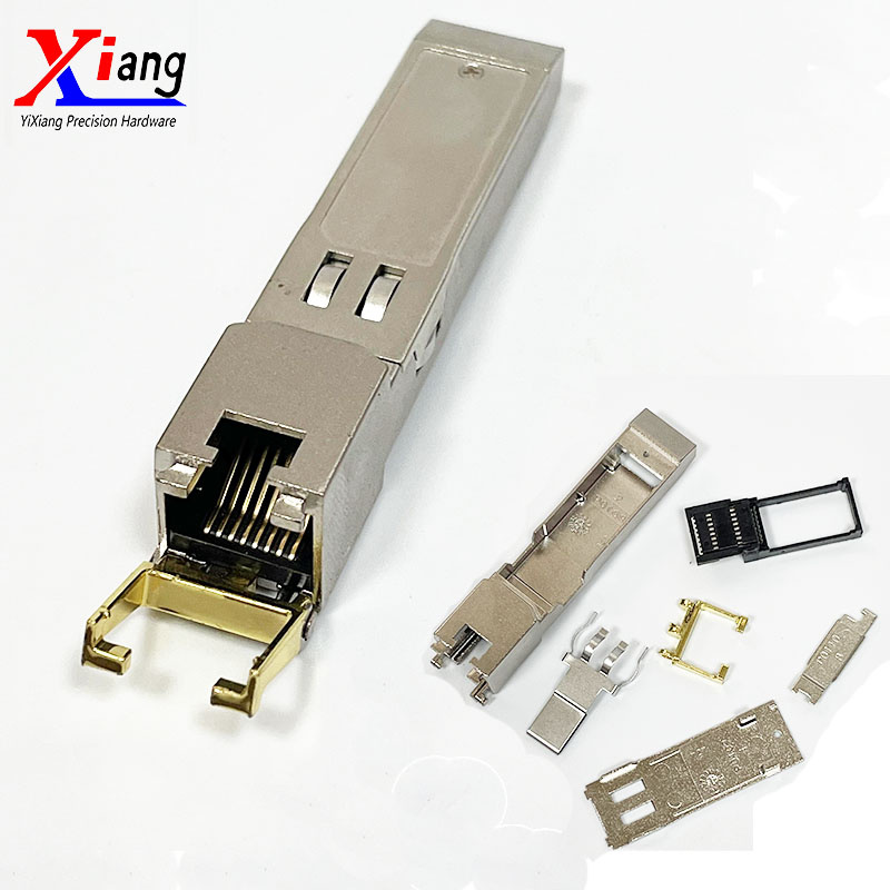 YiXiang Factory Supply Gigabit 10g Zinc Alloy RJ45 SFP T Transceiver Module Housing