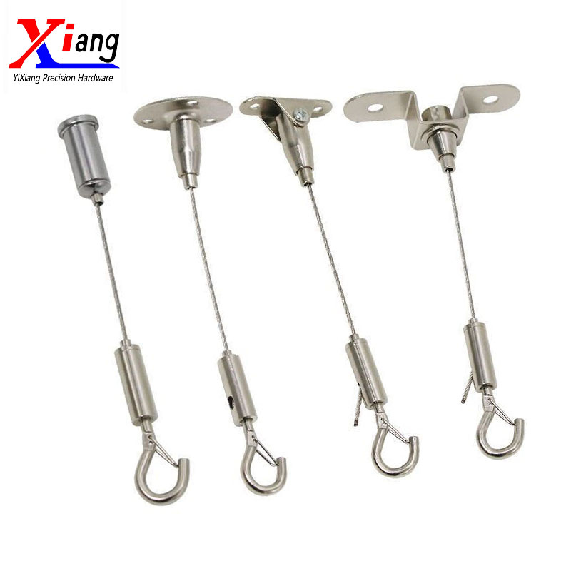 Removable Cable Gripper with Hook Suspension Kit for Hanging Paintings