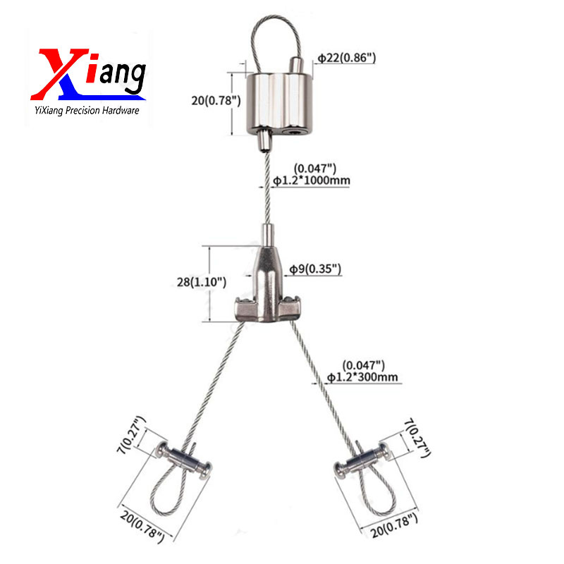Yixiang Looping Cable Gripper Hanging Wire Rope Systems for fixed Hanging System Components