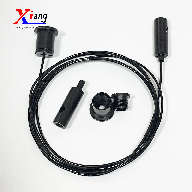 Yixiang Black Wire Rope Hanging Fittings black Cable Gripper Kit for Ceiling Light