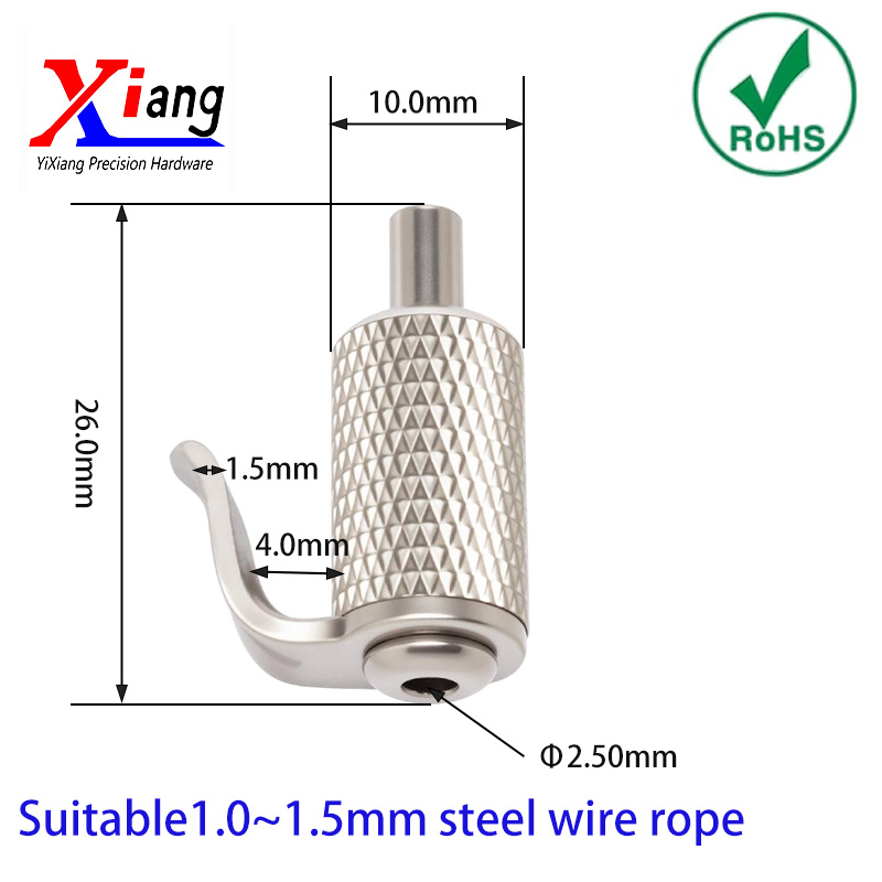 YiXiang Picture Hanging Hook Adjustable Steel Wire Cable Gripper Lighting Suspension Hardware