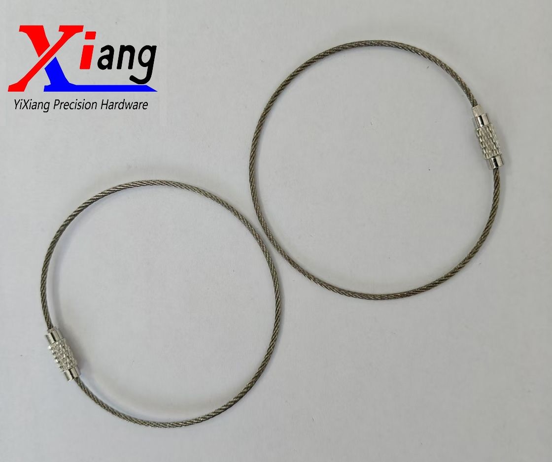 Wire Ring Tag Cable Loop Key Ring Luggage Clothing Tag Wire Rope Key Ring