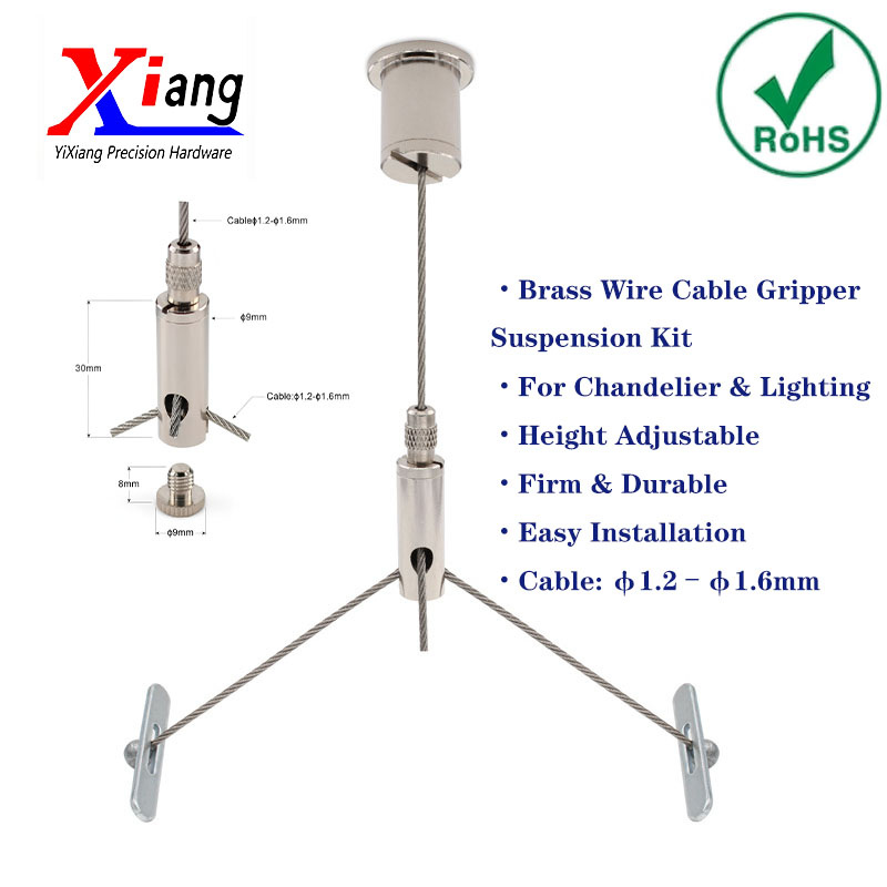 Yixiang Adjustable Brass Wire Cable Gripper Suspension Assembly