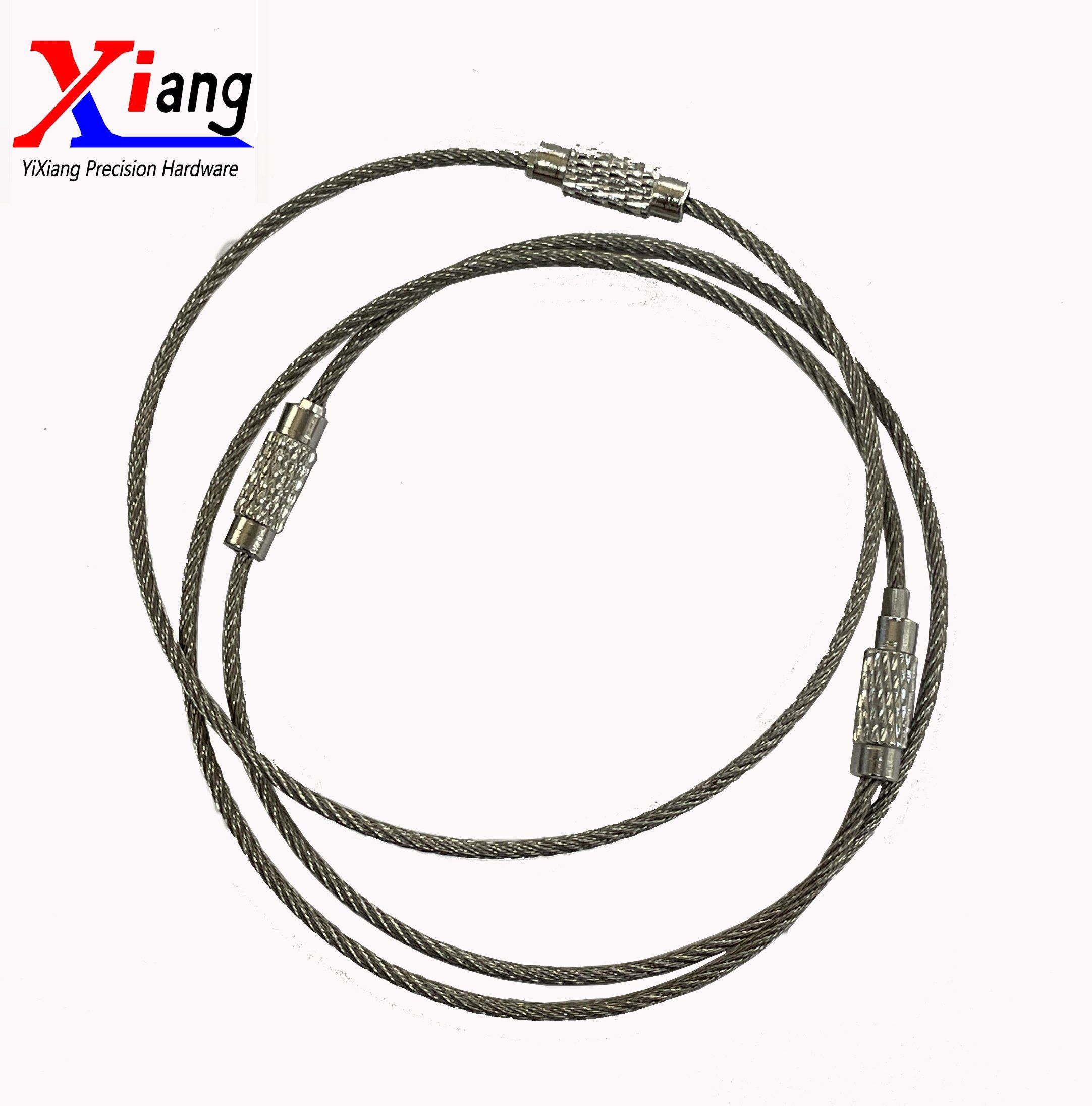Wire Ring Tag Cable Loop Key Ring Luggage Clothing Tag Wire Rope Key Ring