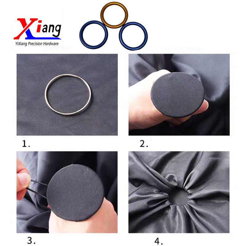Customized Aluminium Alloy Seamless O Ring for Stylish Clothing, Baby Sling Ring
