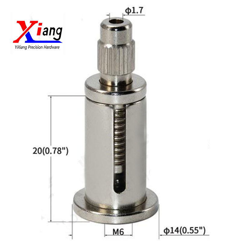Knurl Head Threaded Ceiling Cable Gripper for Wire Rope Suspension Accessories