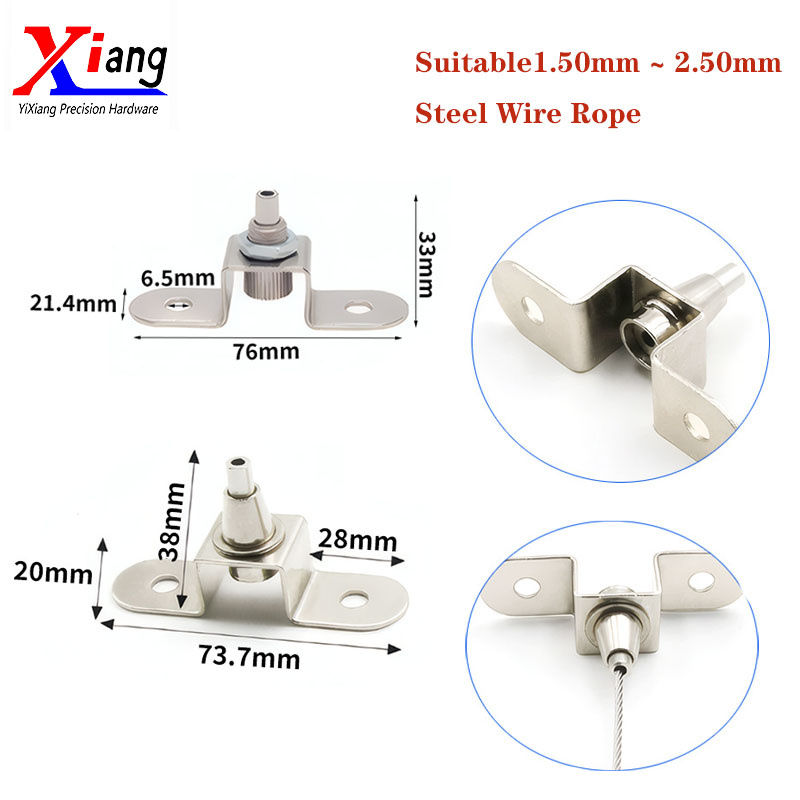 Adjustable Steel Wire Rope Dome Ceiling Light Fixture Gripper