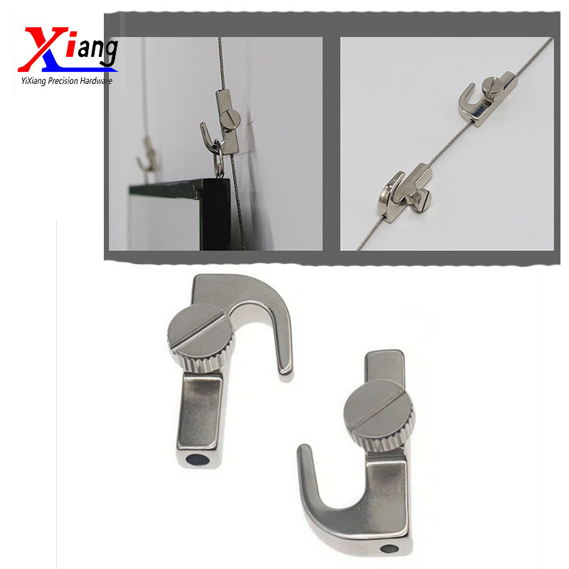 Customized J Hook Side Screw Fits on 1.5 to 2mm Steel Wire Rope