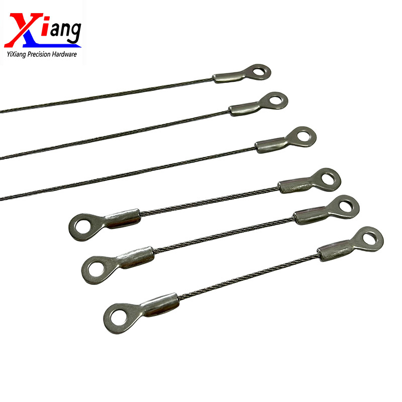 Stainless Steel Cable Eye Wire Rope Pendant with Swaging Fittings for Protection