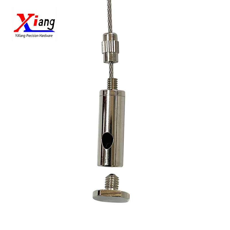 Yixiang Brass Nickel Plated Cable Gripper for Suspension Lighting