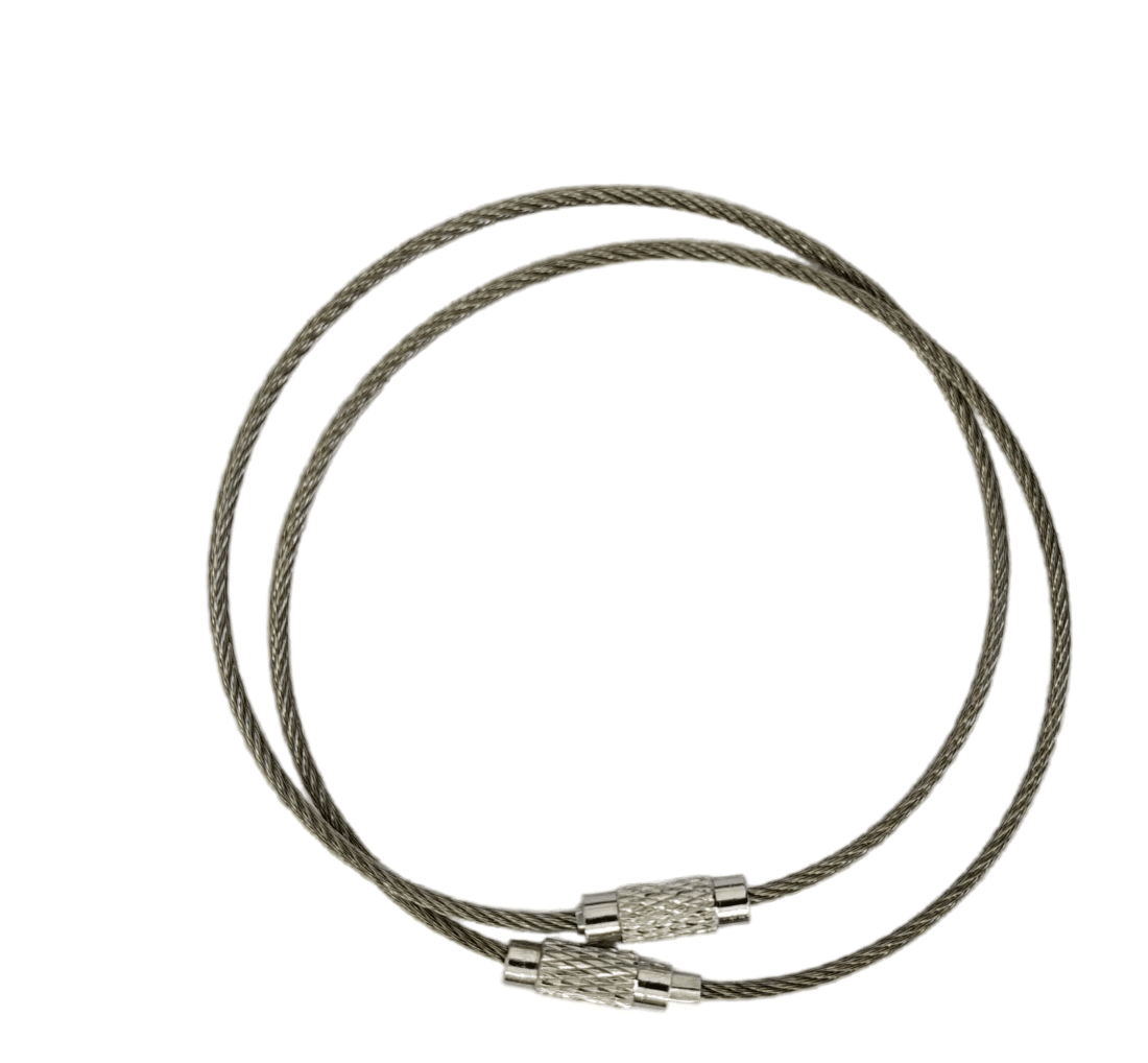 Wire Ring Tag Cable Loop Key Ring Luggage Clothing Tag Wire Rope Key Ring