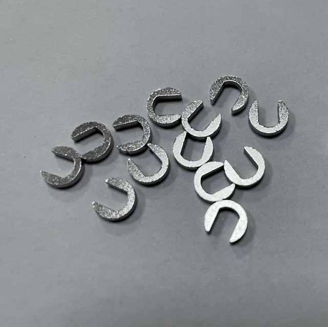 Laser cutting processing of hardware parts