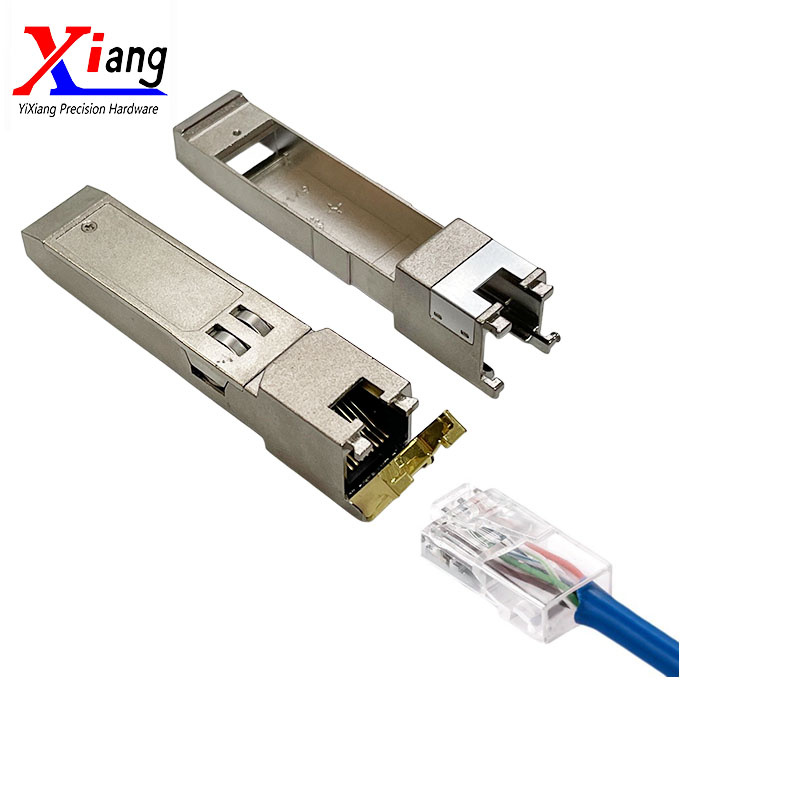 YiXiang Factory Supply Gigabit 10g Zinc Alloy RJ45 SFP T Transceiver Module Housing
