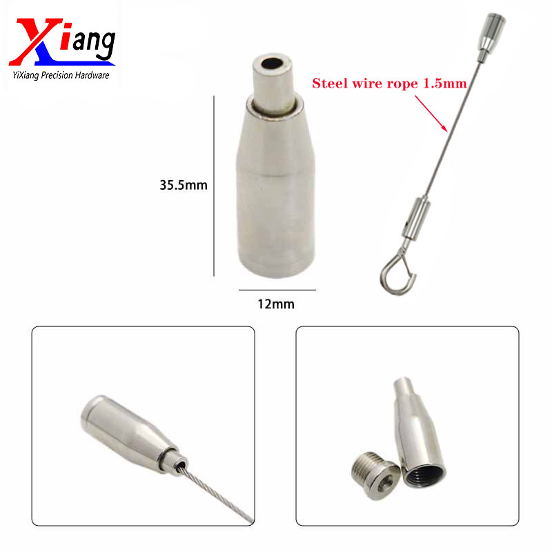 Customized Cable Gripper for Advertising Poster Hanging Wire Rope Assembly