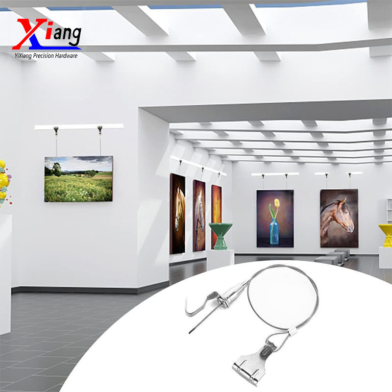 Invisible Ceiling-Mounted Art Hanging System Track Hooks