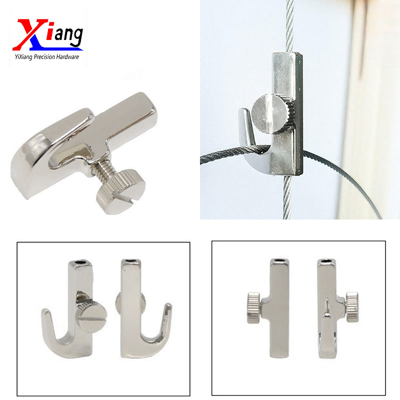 Customized J Hook Side Screw Fits on 1.5 to 2mm Steel Wire Rope