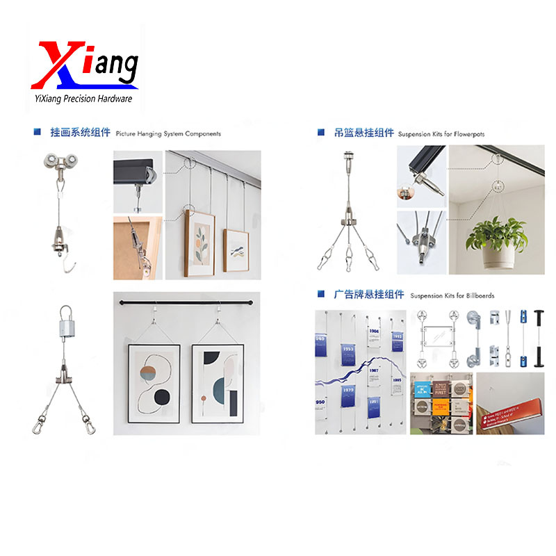 Yixiang Industrial Grade Lighting Suspension System - Wire Rope Cable Gripper Hanging Kit
