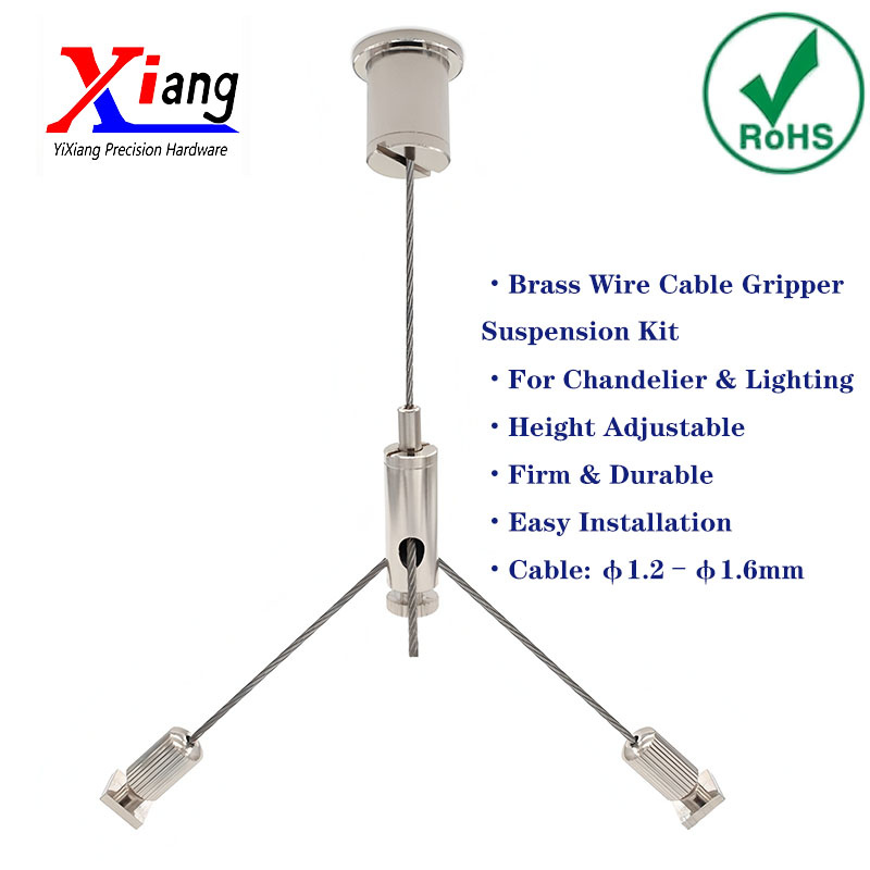 Yixiang Adjustable Brass Wire Cable Gripper Suspension Assembly
