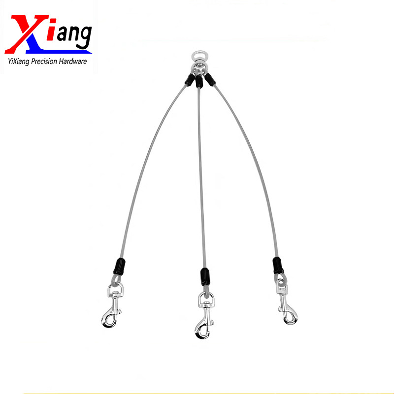 YiXiang Premium Bite-Resistant Dog Leash with Sturdy Multi-Color Steel Leash with Reliable Snap Hook