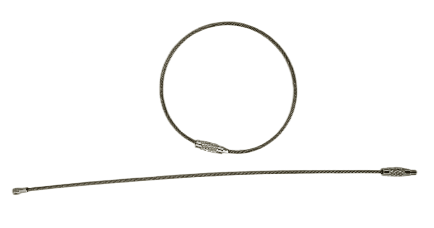 Wire Ring Tag Cable Loop Key Ring Luggage Clothing Tag Wire Rope Key Ring
