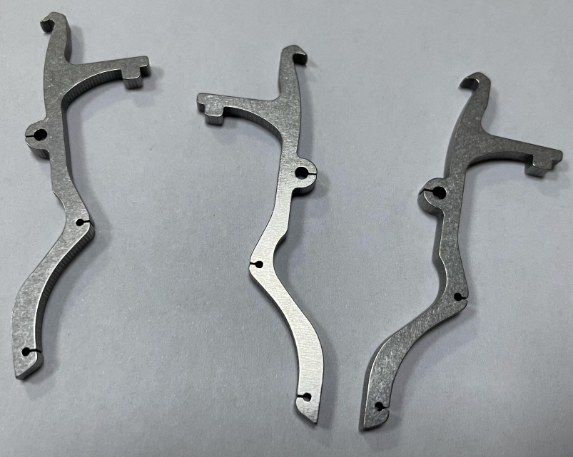 Laser cutting processing of hardware parts
