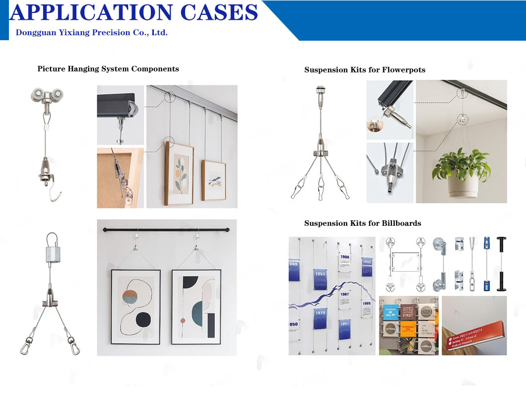 Adjustable Suspension Rope Kits for Flat Panel Lamp