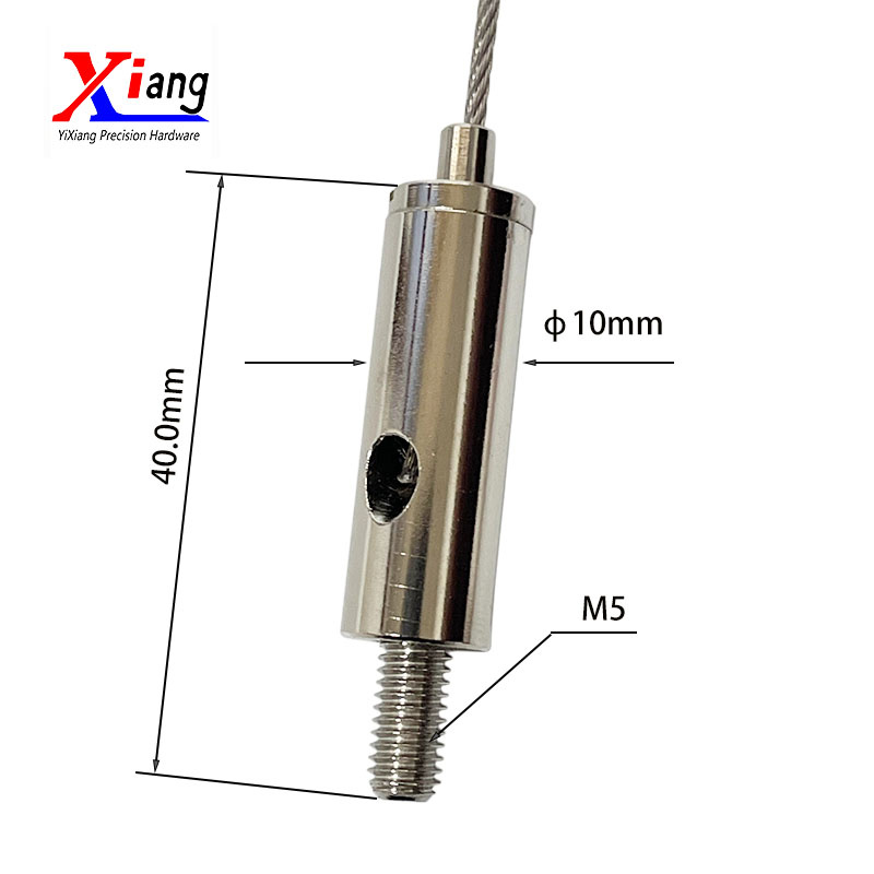 Yixiang Nickel-Plated Thread Adjustable Cable Gripper for Lighting Fixture