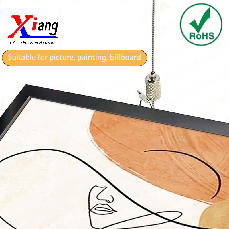 YiXiang Picture Hanging Hook Adjustable Steel Wire Cable Gripper Lighting Suspension Hardware