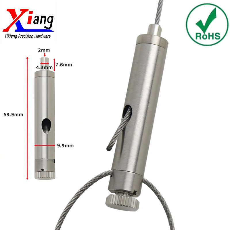 Yixiang Lighting Hardware Accessories Self-Locking Adjustable Stainless Steel Cable Gripper