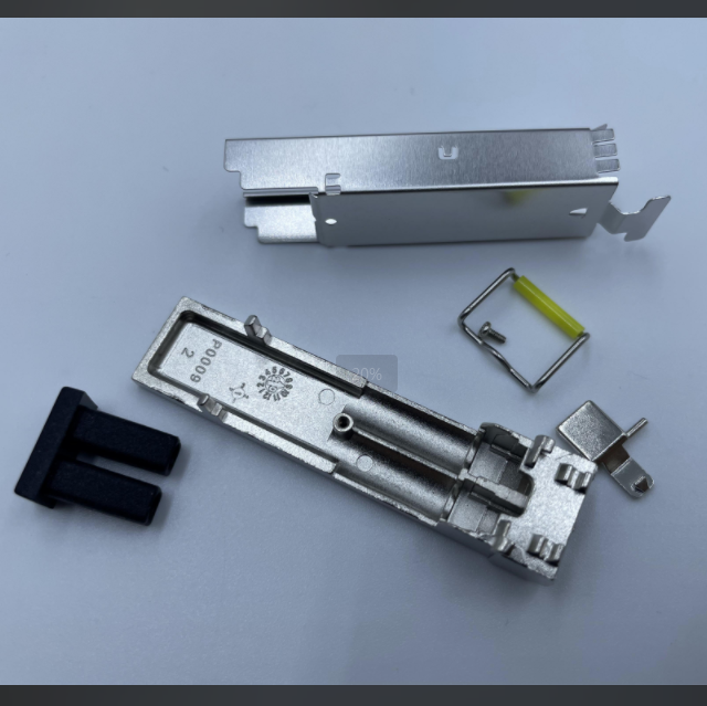 Customized LC SFP Housing ,SFP Dual-fiber Optical Module Housing Zinc Alloy Die-cast Precision SFP Housing Accessories