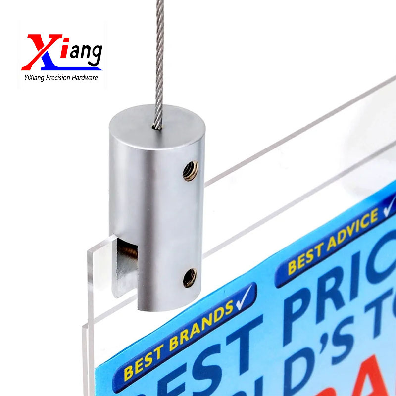 Locking Glass Shelf Wire Rope Suspension Bracket for Office File Racks