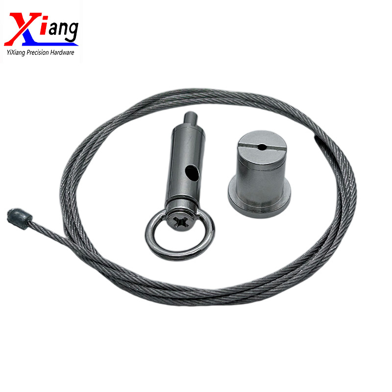 Contemporary Brass Track and Steel Track Lighting Suspension Kit