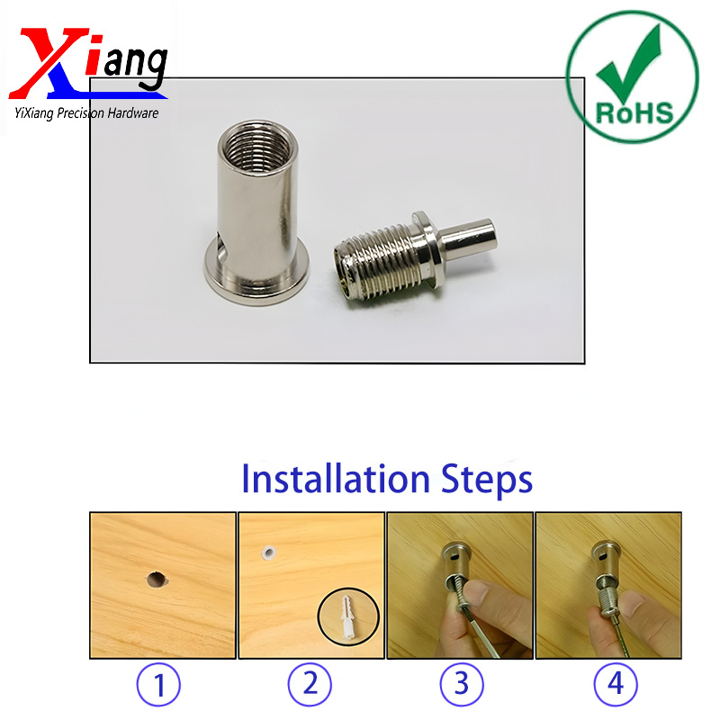 Yixiang Lighting Suspension Accessories Adjustable Brass Cable Gripper for Ceiling Lamp