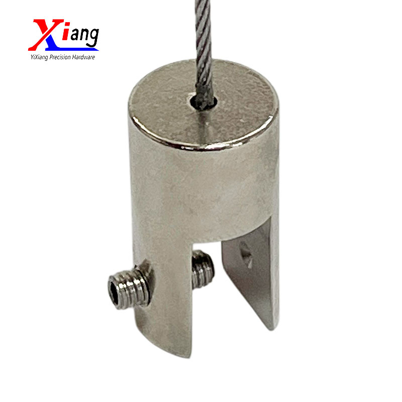 Hardware Clamps Glass Cable Hanging System for Wire Picture Hanging