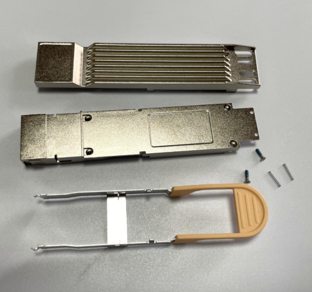 800G QSFP Optical Module Housing Accessories Zinc Alloy Die-casting