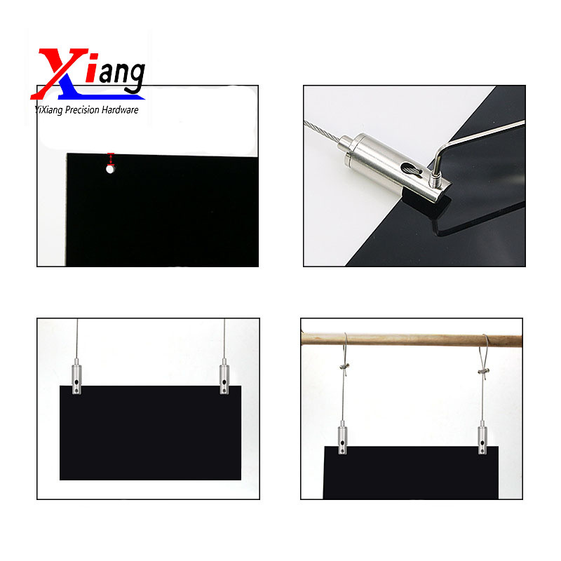 Adjustable Spring Side Exist Cable Gripper with Screw for Lighting, Billboards, Panels
