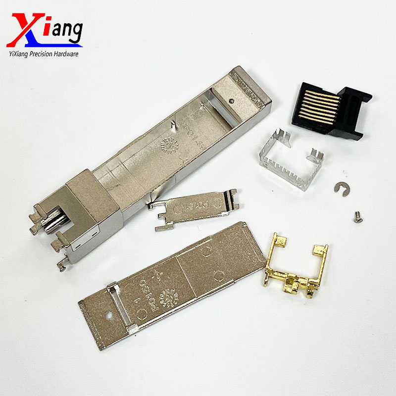 YiXiang Factory Supply Gigabit 10g Zinc Alloy RJ45 SFP T Transceiver Module Housing