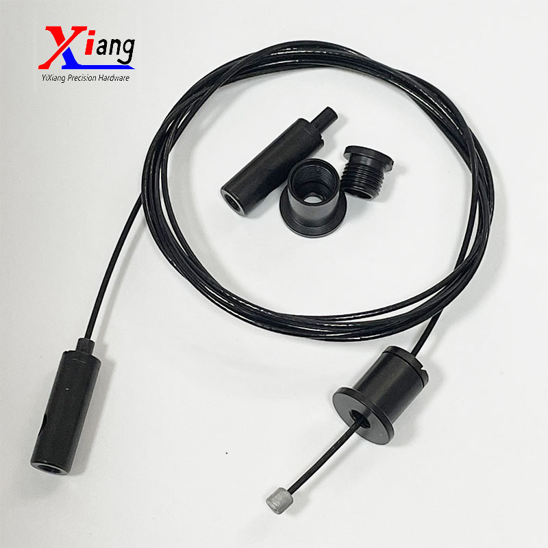 Yixiang Black Wire Rope Hanging Fittings black Cable Gripper Kit for Ceiling Light