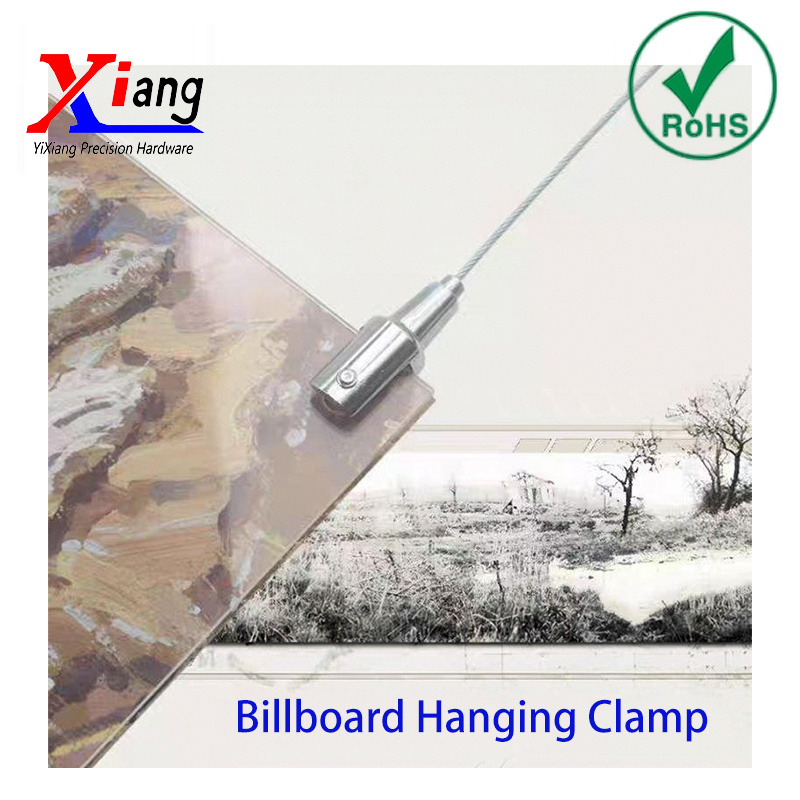 Yixiang Display Clamp for Acrylic Billboard Glass Sign Clothing Display Hanger