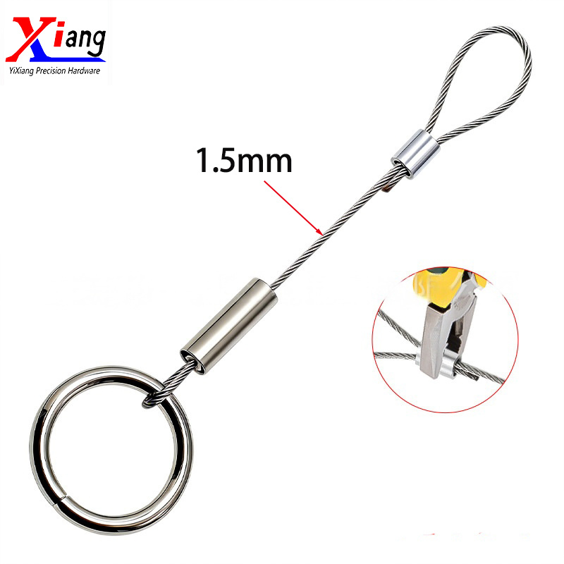 Yixiang Wire Rope Ceiling Mounted Hanging for Clothes Store Display Rack with Screw Ring Clothesline