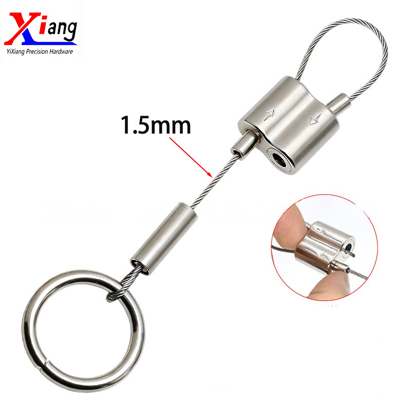Yixiang Wire Rope Ceiling Mounted Hanging for Clothes Store Display Rack with Screw Ring Clothesline