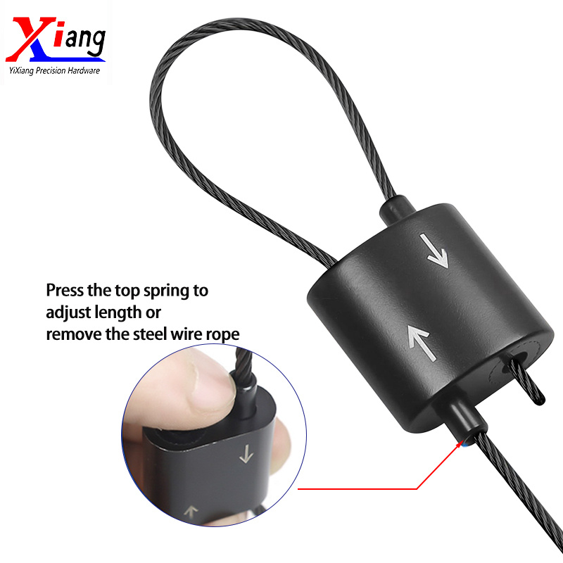 Yixiang Two Way cable Glamp, Loop Cable Gripper Suspension Kit for Signage