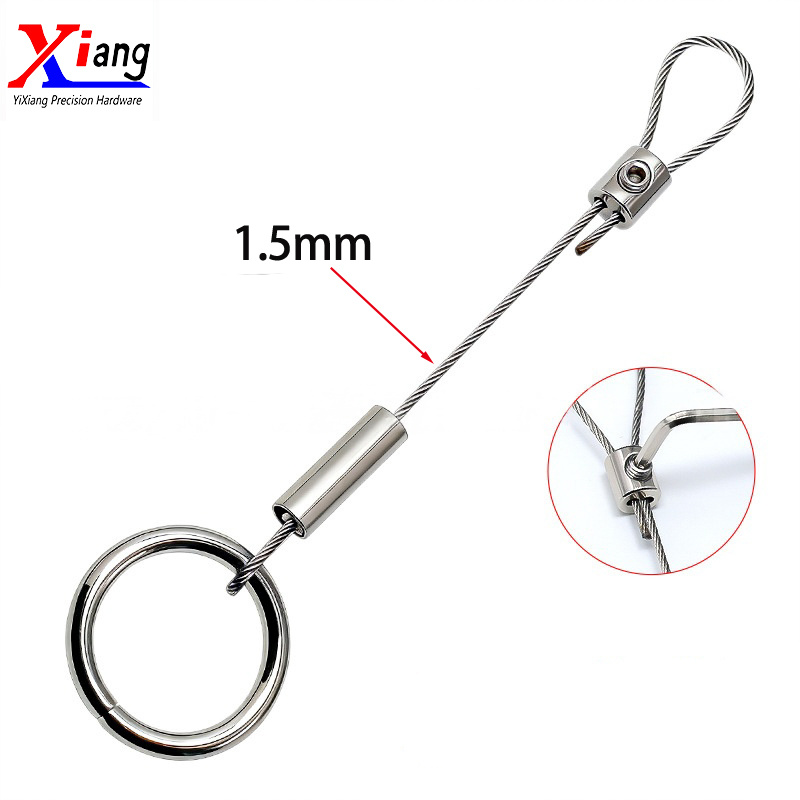 Yixiang Wire Rope Ceiling Mounted Hanging for Clothes Store Display Rack with Screw Ring Clothesline